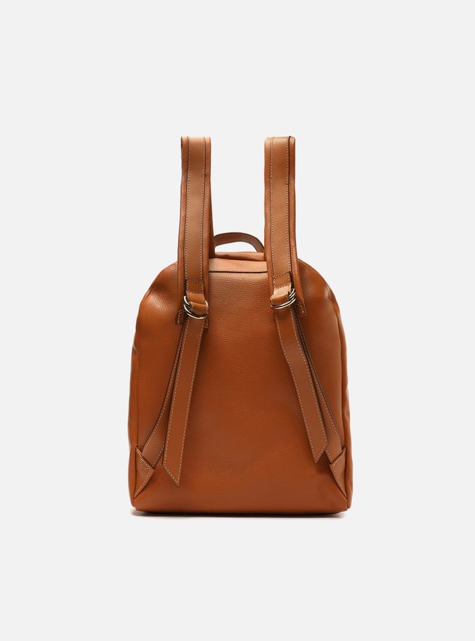 Mochila Marrom Couro Bee.ZZ Bari Grande