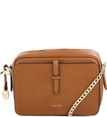 Bolsa Tiracolo Box Camel