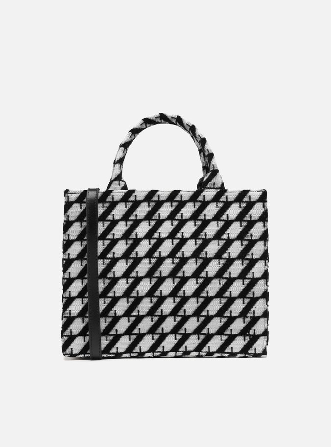 Bolsa Shopping Preta Grande ZZ Graphic