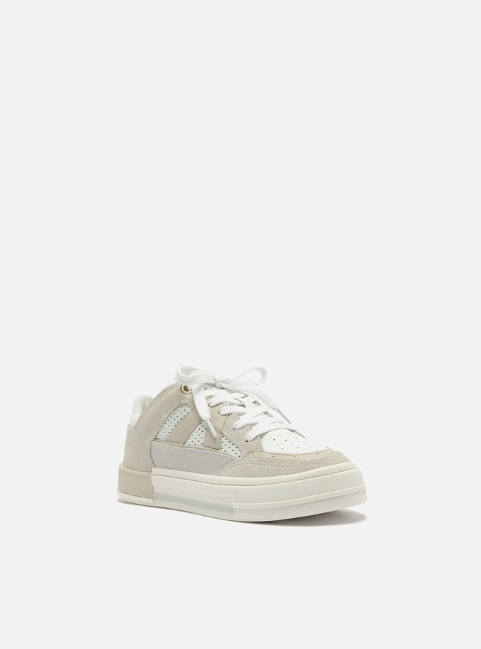 Tênis Off-White Multimaterial Flatform Recortes