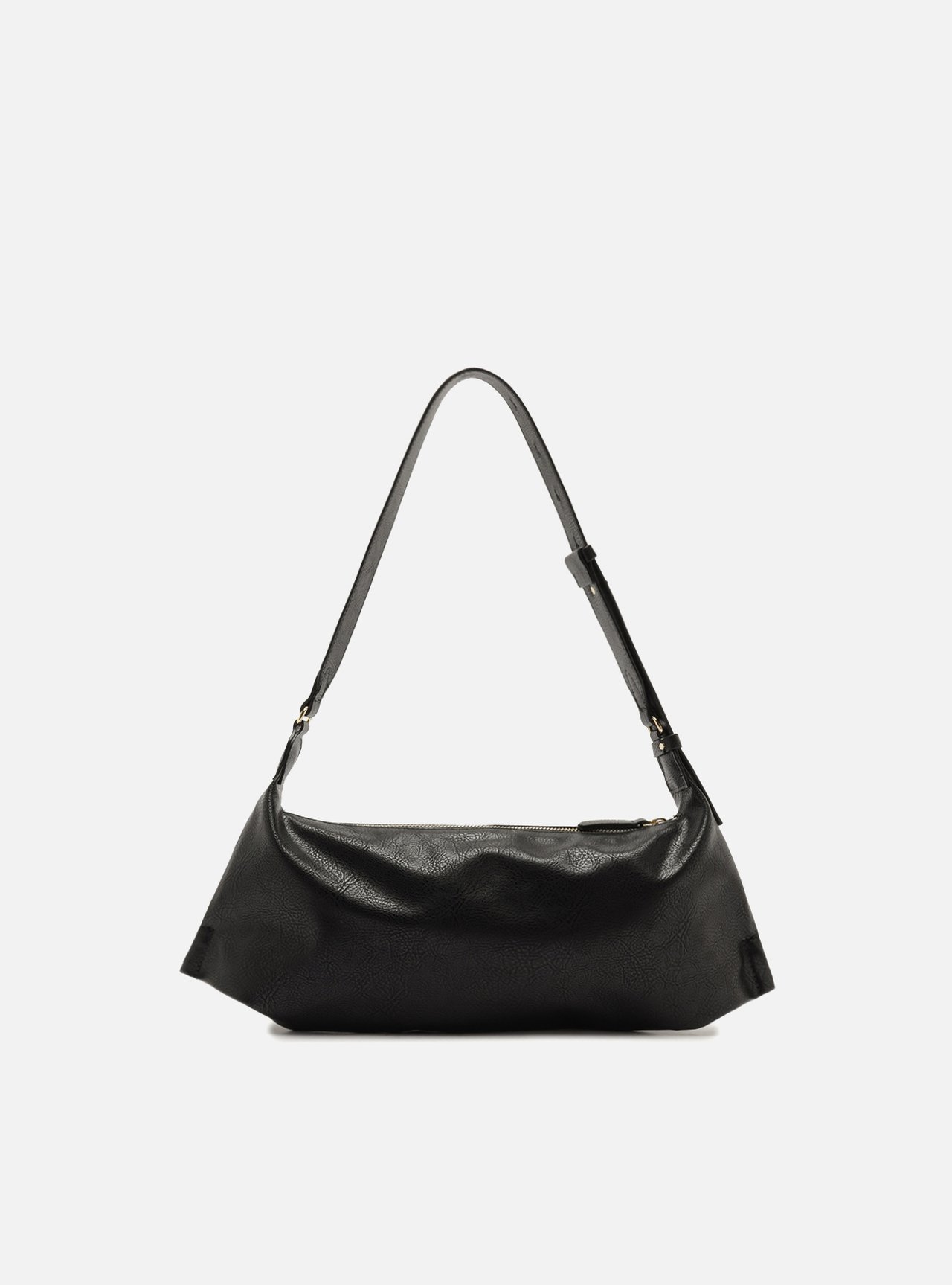 Bolsa Shoulder Preta Média Soft Alça Larga — foto 3