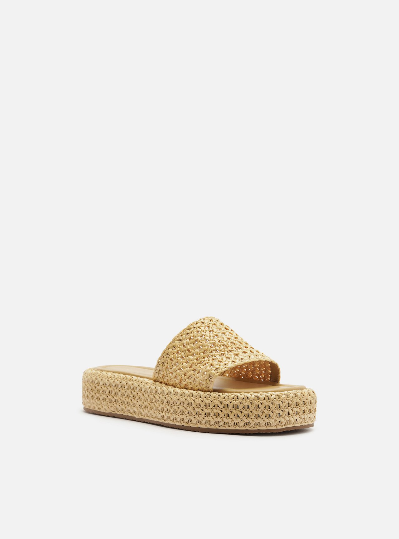 Tamanco Palha Natural Flatform Tira Emma — foto 2