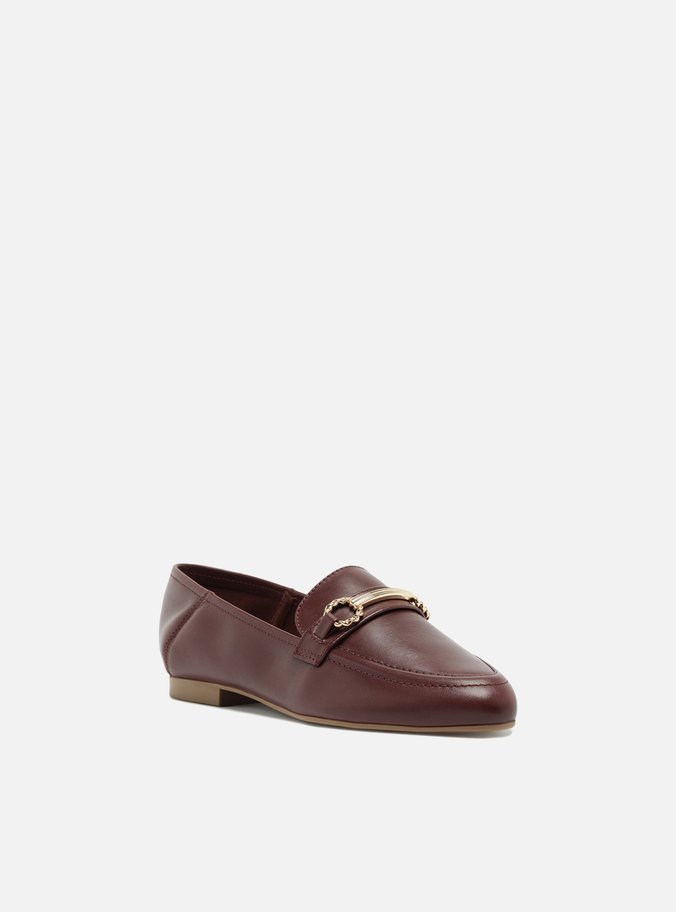 Mocassim Vermelho Couro Bridão