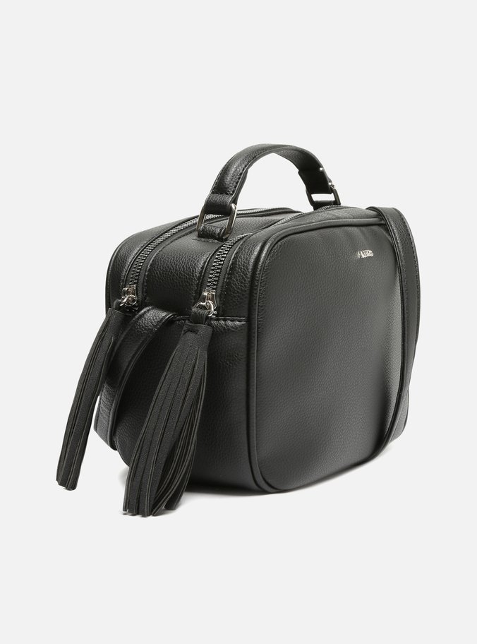 Bolsa Tiracolo Preta Pequena Texturizada