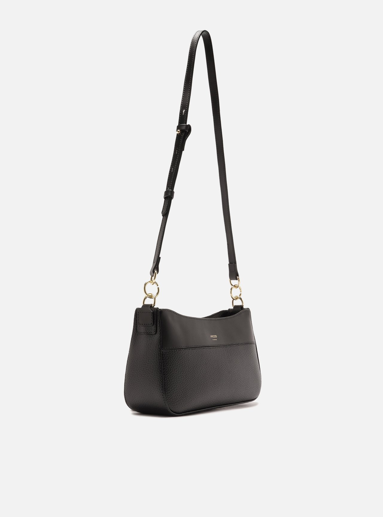 Bolsa Shoulder Preta Texturizada Média — foto 5