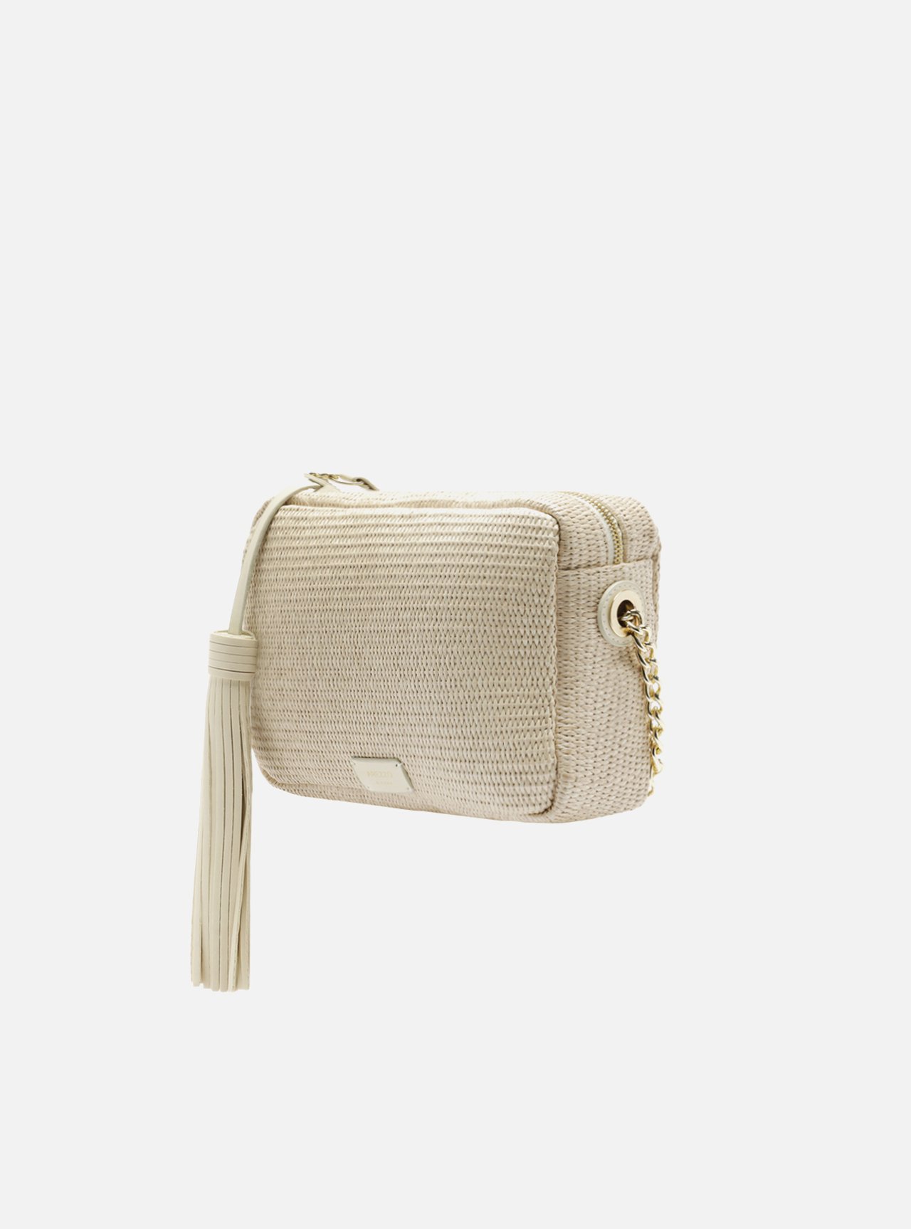 Bolsa Tiracolo Off White Palha Kika Pequena Barbicacho — foto 2