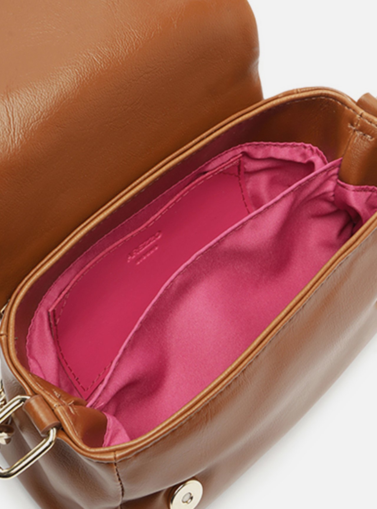 Bolsa Tiracolo Marrom Cúrcuma Pequena Alça Extra Corrente — foto 4