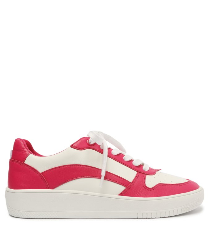 Tênis Branco Couro ZZ Mov Rosa