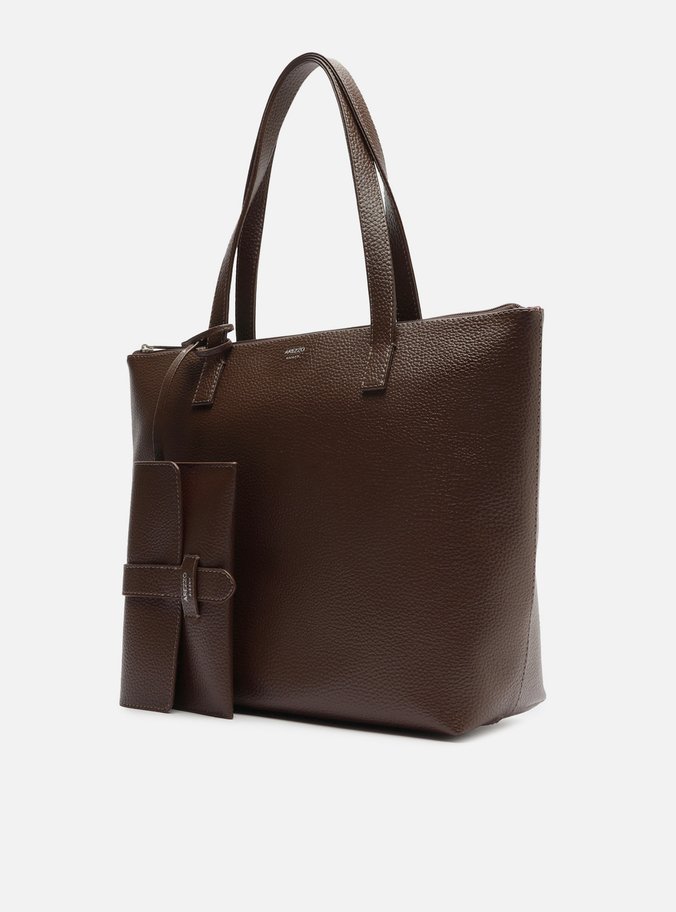 Bolsa Shopping Marrom Dark Mercato Grande