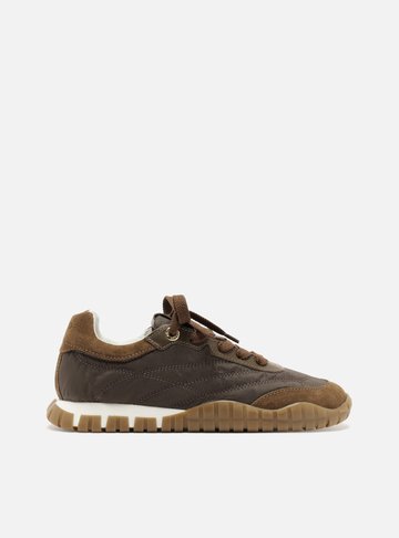 Arezzo — Tênis Marrom Suede Mix Sola Emborrachada
