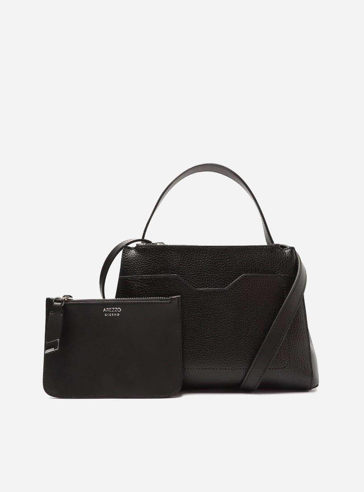 Bolsa Tote Preta Emilly Média Pouch — foto 2
