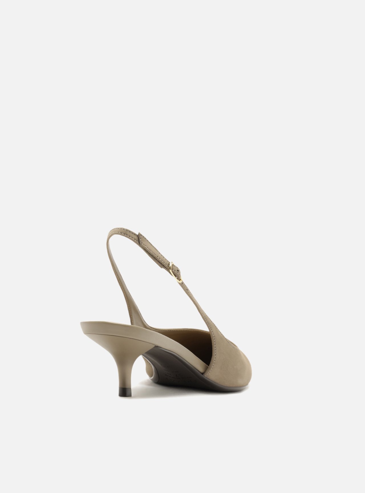 Scarpin Cinza Acamurçado Salto Fino Slingback — foto 3
