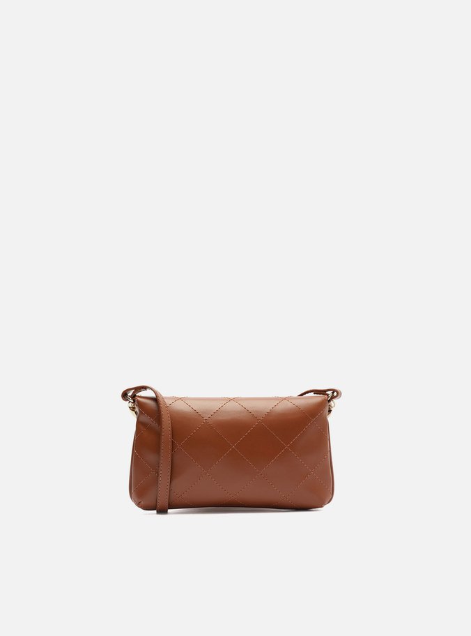 Bolsa Tiracolo Marrom Pequena Corrente