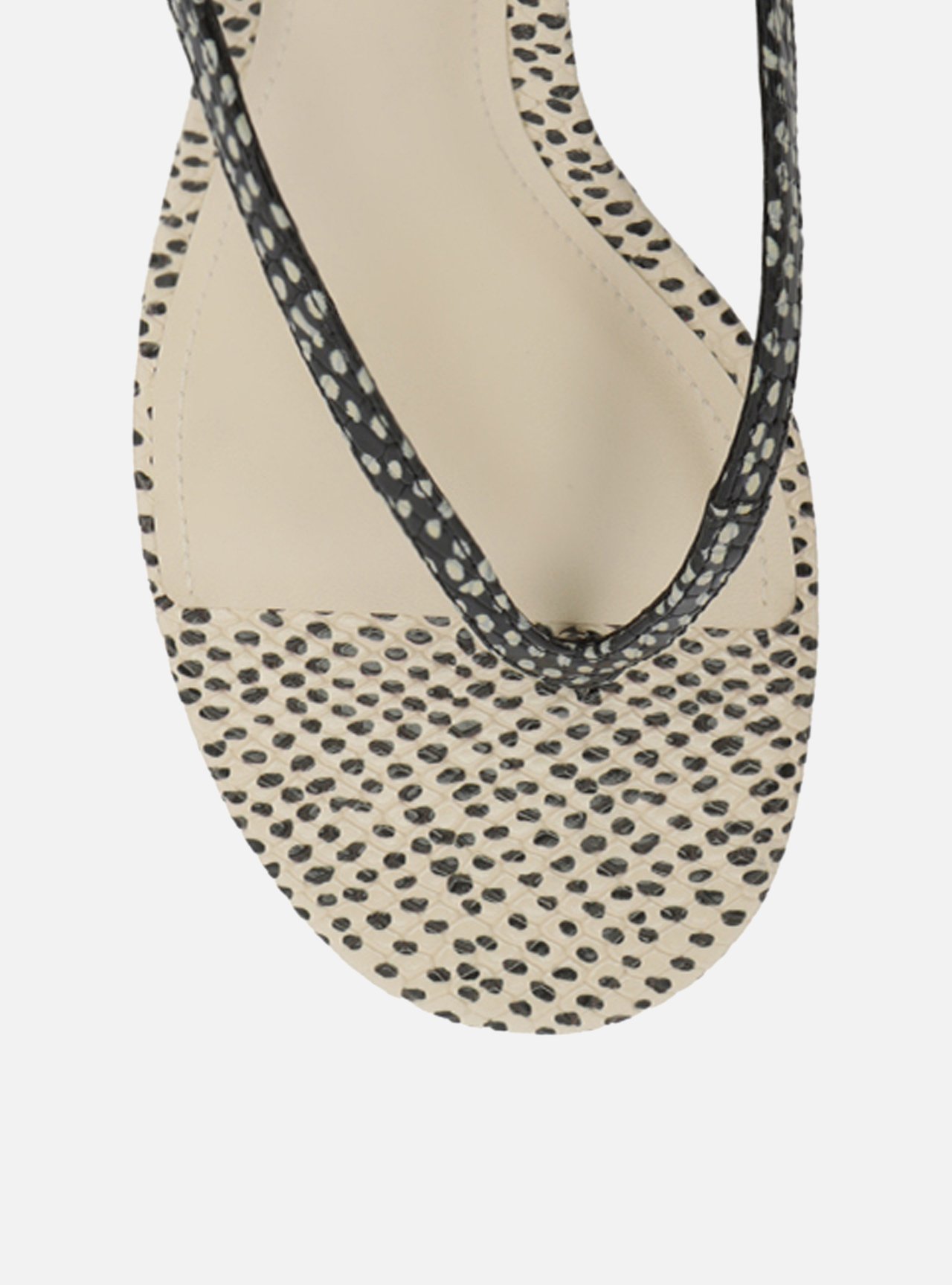 Sandália Estampada Anabela Snake Tiras — foto 5