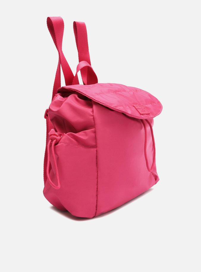 Mochila Rosa Nylon Média Brizza