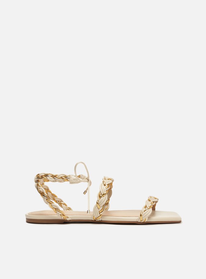 Sandália Rasteira Off-White Amarração