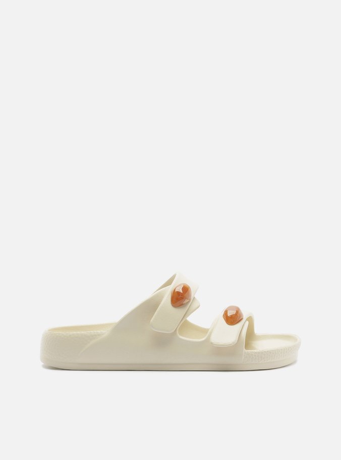 Sandália Papete Off White Flatform Brizza
