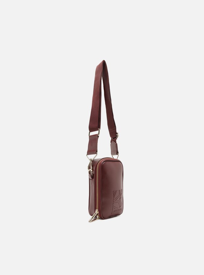 Mini Bag Vinho Porta-Celular Carimbo