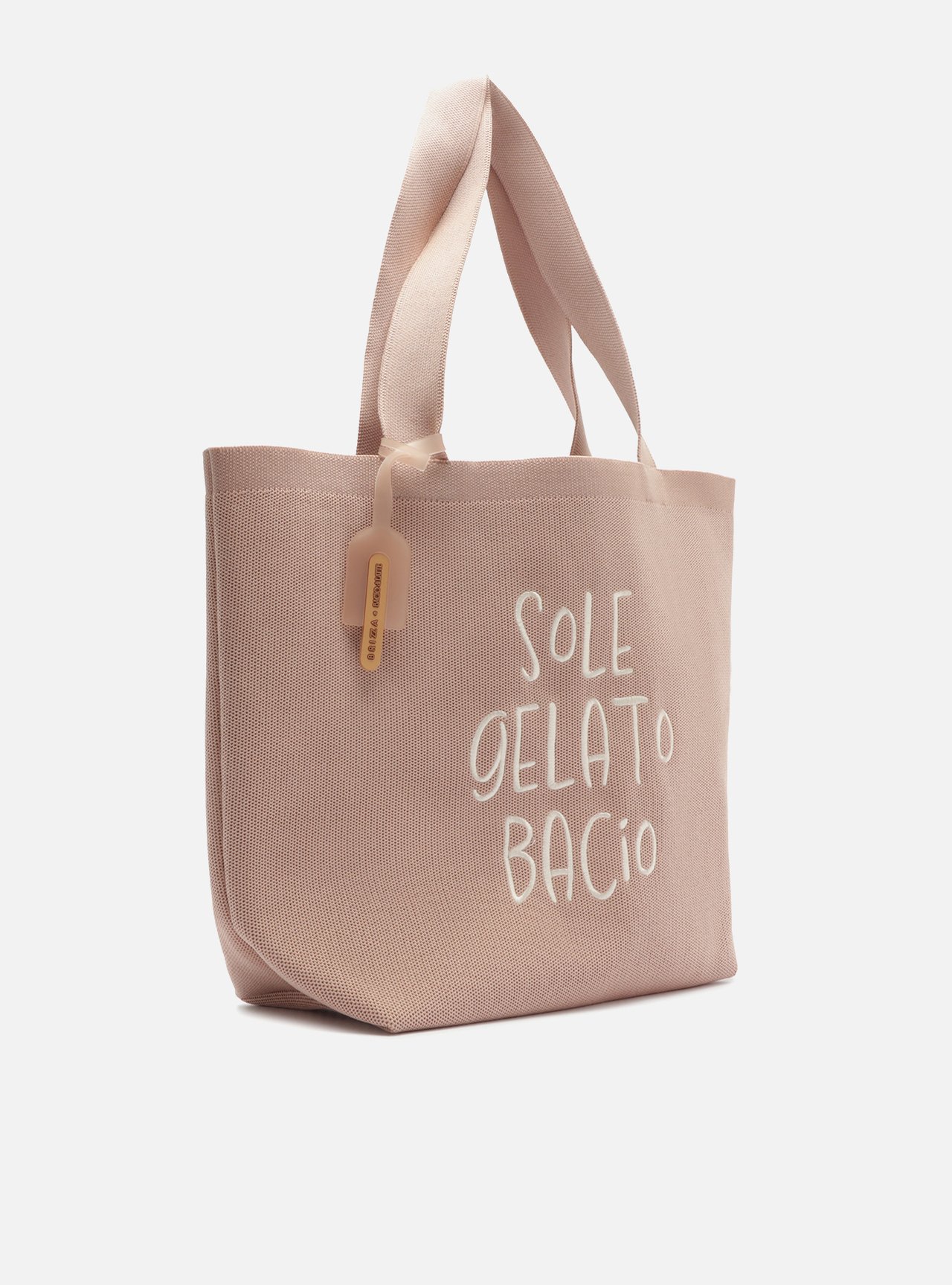 Bolsa Shopping Rosa Soft Crochê Grande Brizza Bacio Di Latte — foto 5