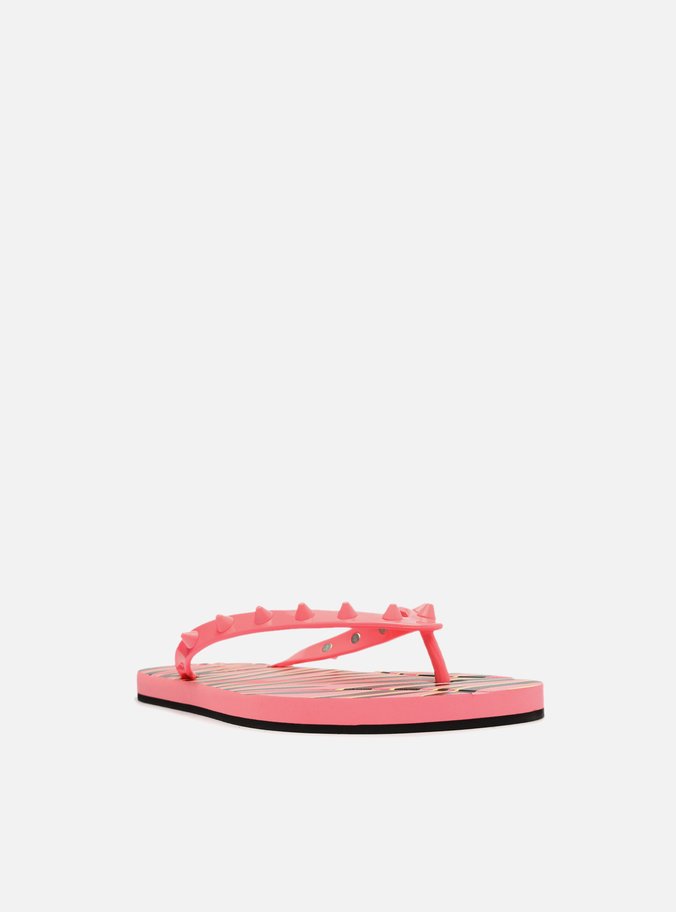 Chinelo de Dedo Multicolorido Estampa Brizza Rock