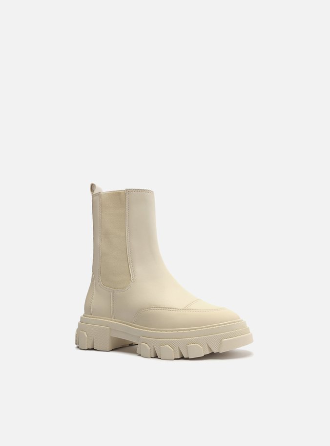 Bota Infantil Chelsea Off-White Tratorada