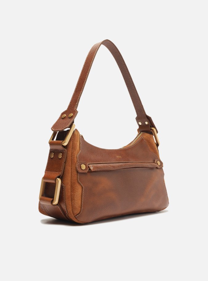 Bolsa Tiracolo Marrom Couro Gretha Média