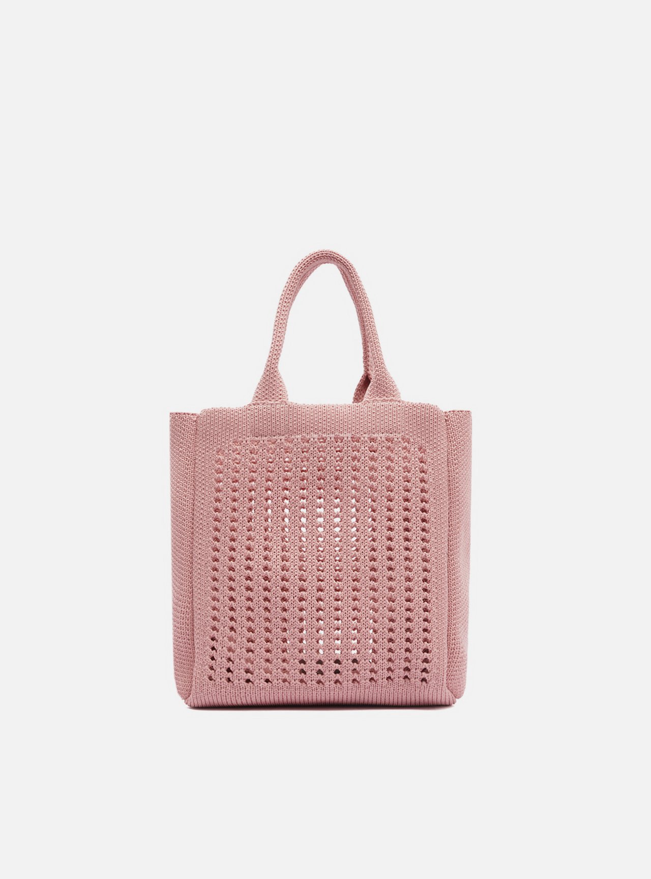 Bolsa Tiracolo Rosa Knit Pequena Brizza — foto 3