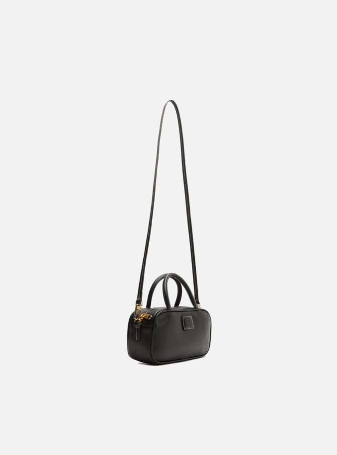 Bolsa Tiracolo Preta Couro Bead ZZ Pequena