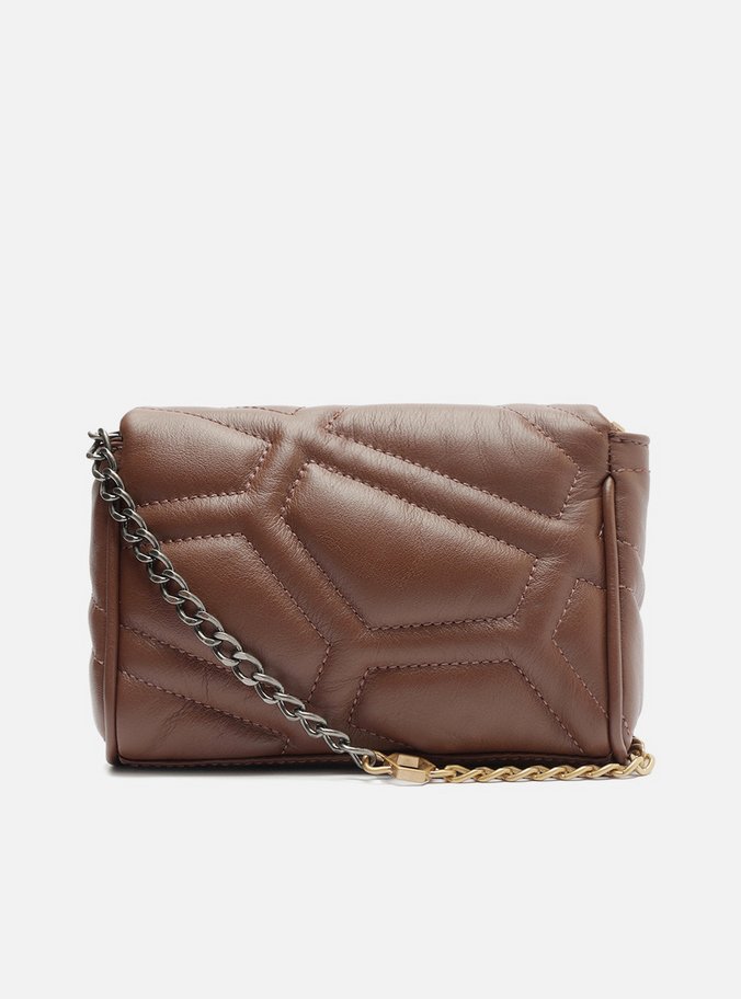 Mini Bag Tiracolo Marrom Couro Emma