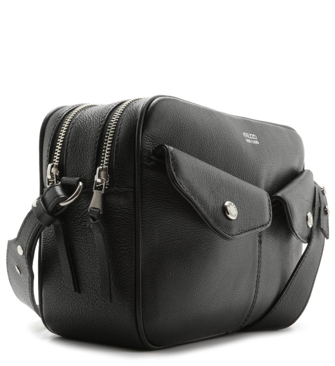Bolsa Tiracolo Couro Júlia Média Preta