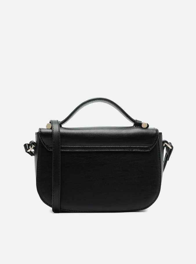 Bolsa Tiracolo Preta Eco Calf Pequena