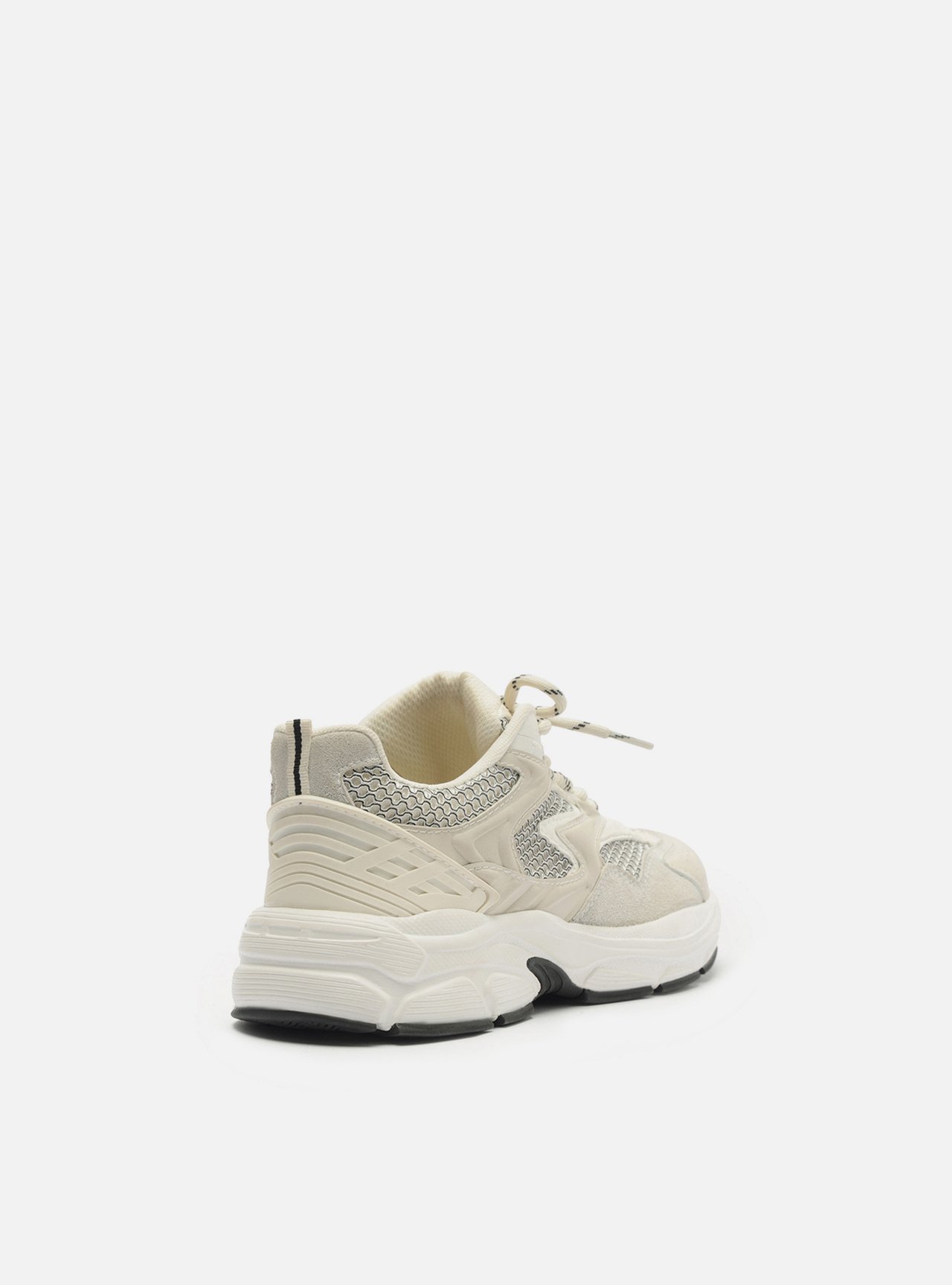 Tênis Bege Multimaterial Amarração Off-White — foto 3