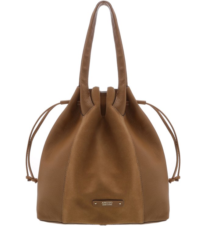 Bolsa Bucket Camurcina Christie Média Castor