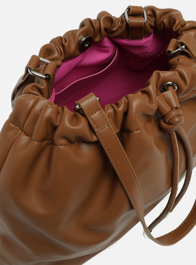 Bolsa Hobo Marrom Grande