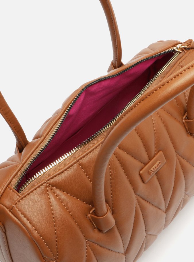 Bolsa Tiracolo Marrom Matelassê Média
