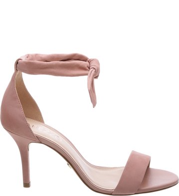 Sandália Nobuck Isabelli Média Lace Up Rose Blush