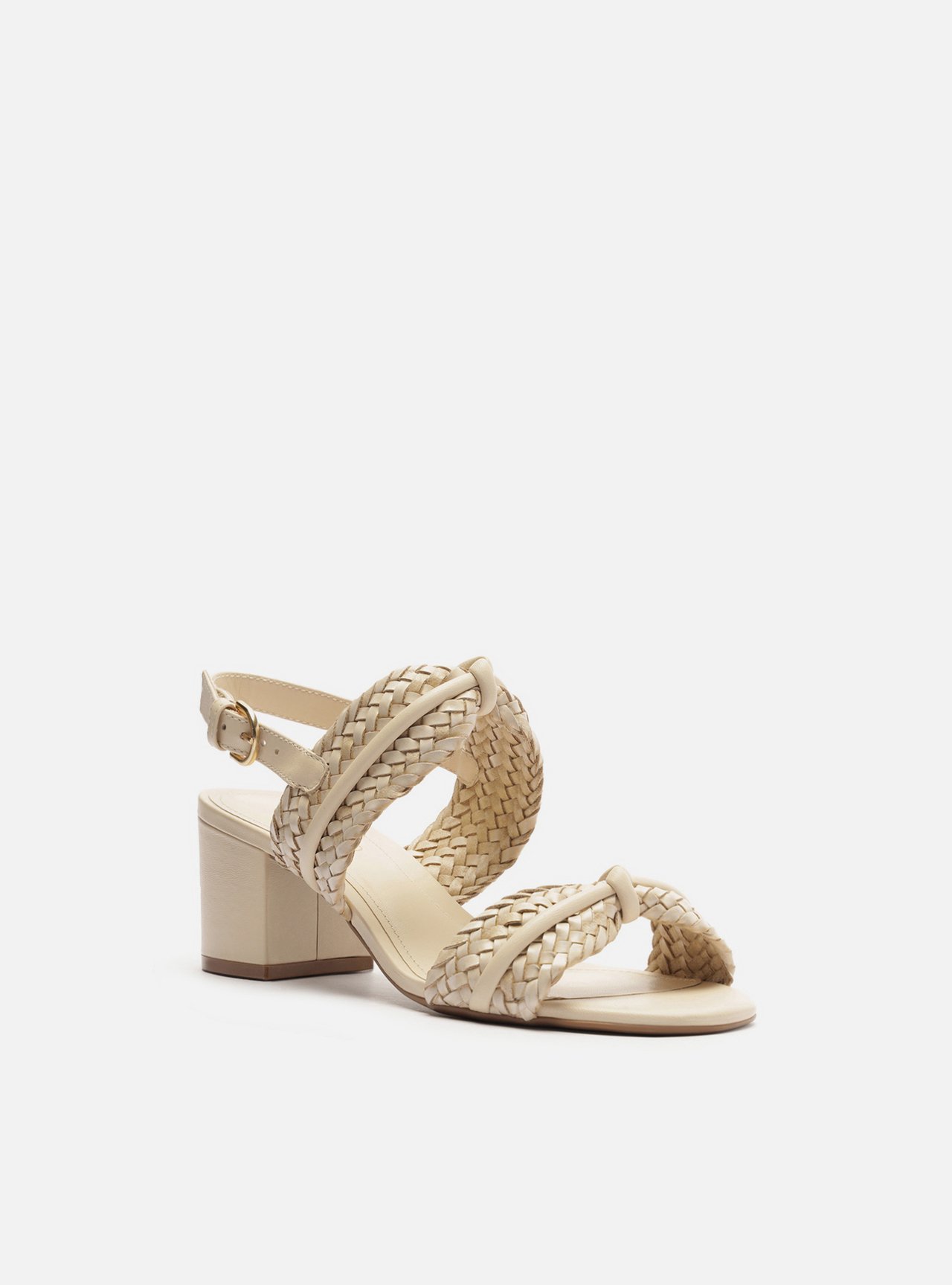 Sandália Off-White Bloco Tiras Largas Trançadas — foto 2