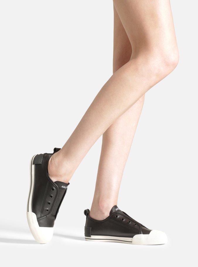 Tênis Slip On Preto Elástico
