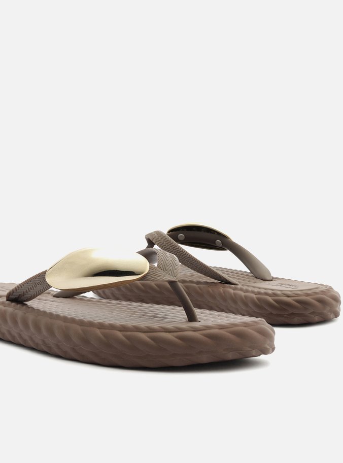 Chinelo de Dedo Marrom Flip Flop