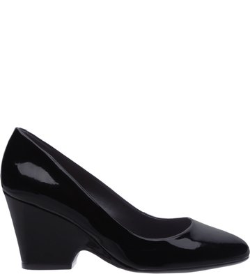 Scarpin Anabela Preto