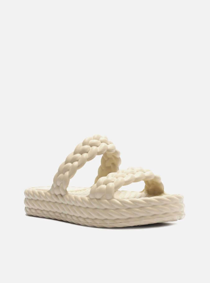Sandália Branca Flatform Marrocos Up