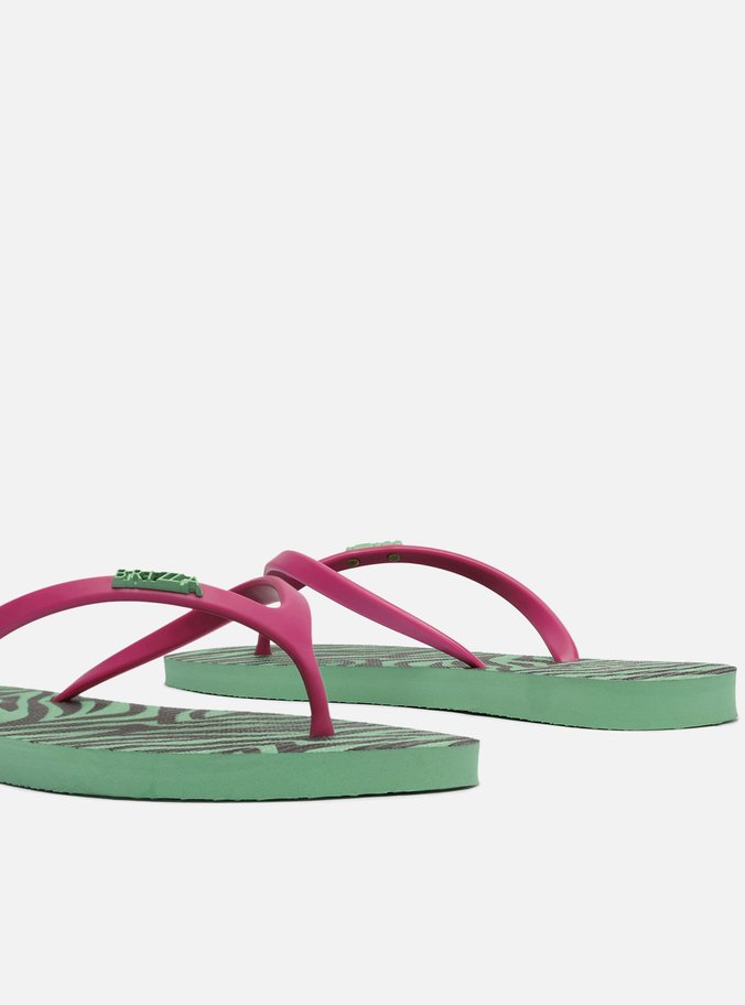 Chinelo de Dedo Multicolorido Estampa Brizza