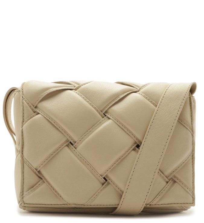 Bolsa Tiracolo Couro Gaby Pequena Off-White