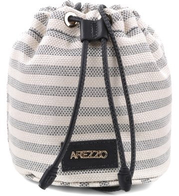 Bolsa Bucket Férias Listras Cinza