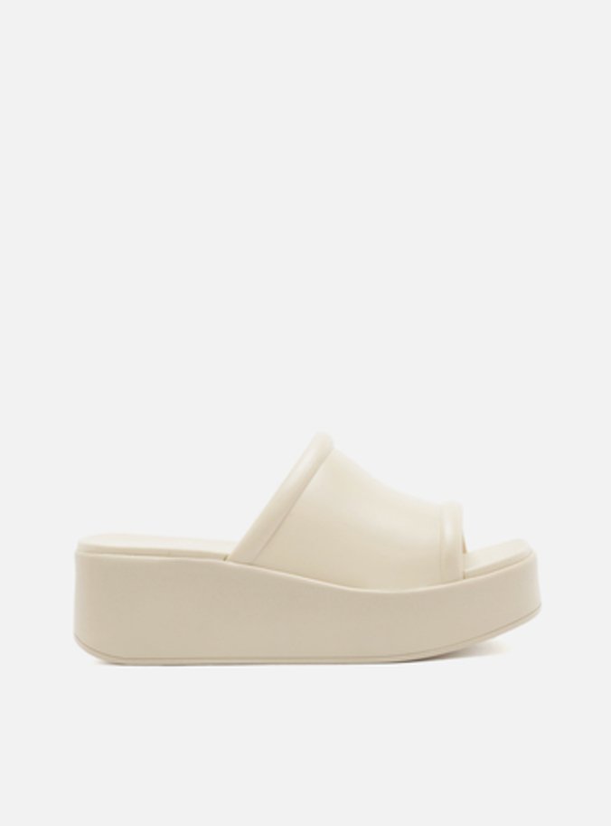 Tamanco Plataforma Off-White Brizza