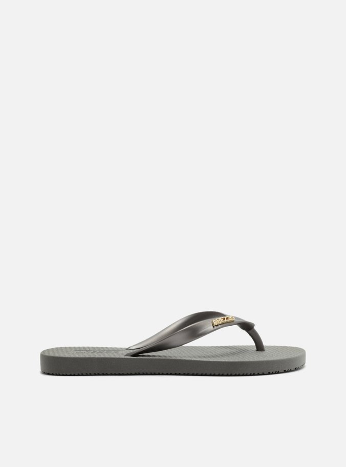 Chinelo de Dedo Metalizado Grafite Brizza