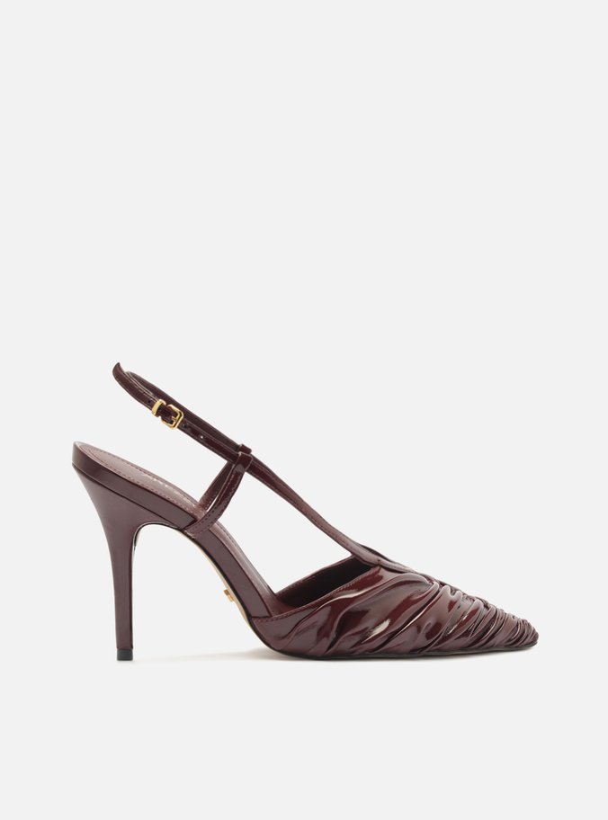 Scarpin Vermelho Verniz Slingback