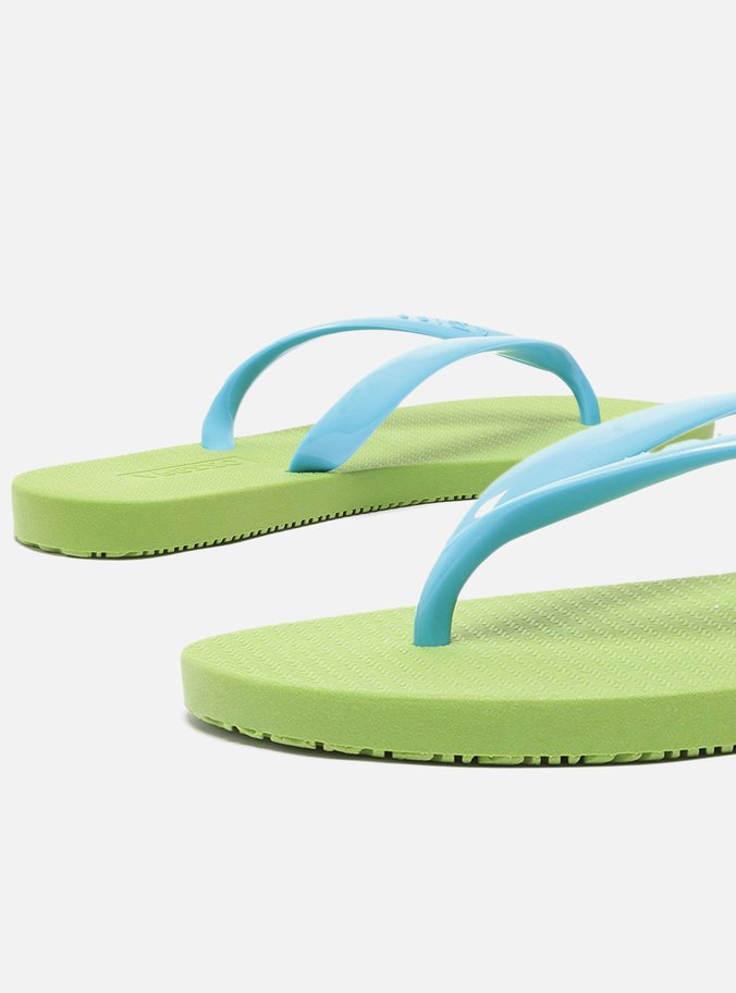 Kit Chinelo de Dedo Verde Multicolorido Brizza