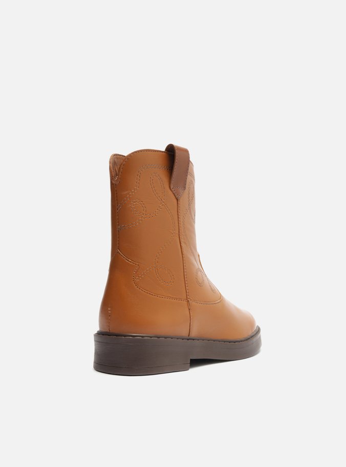Bota Infantil Marrom Cano Médio Western Georgia