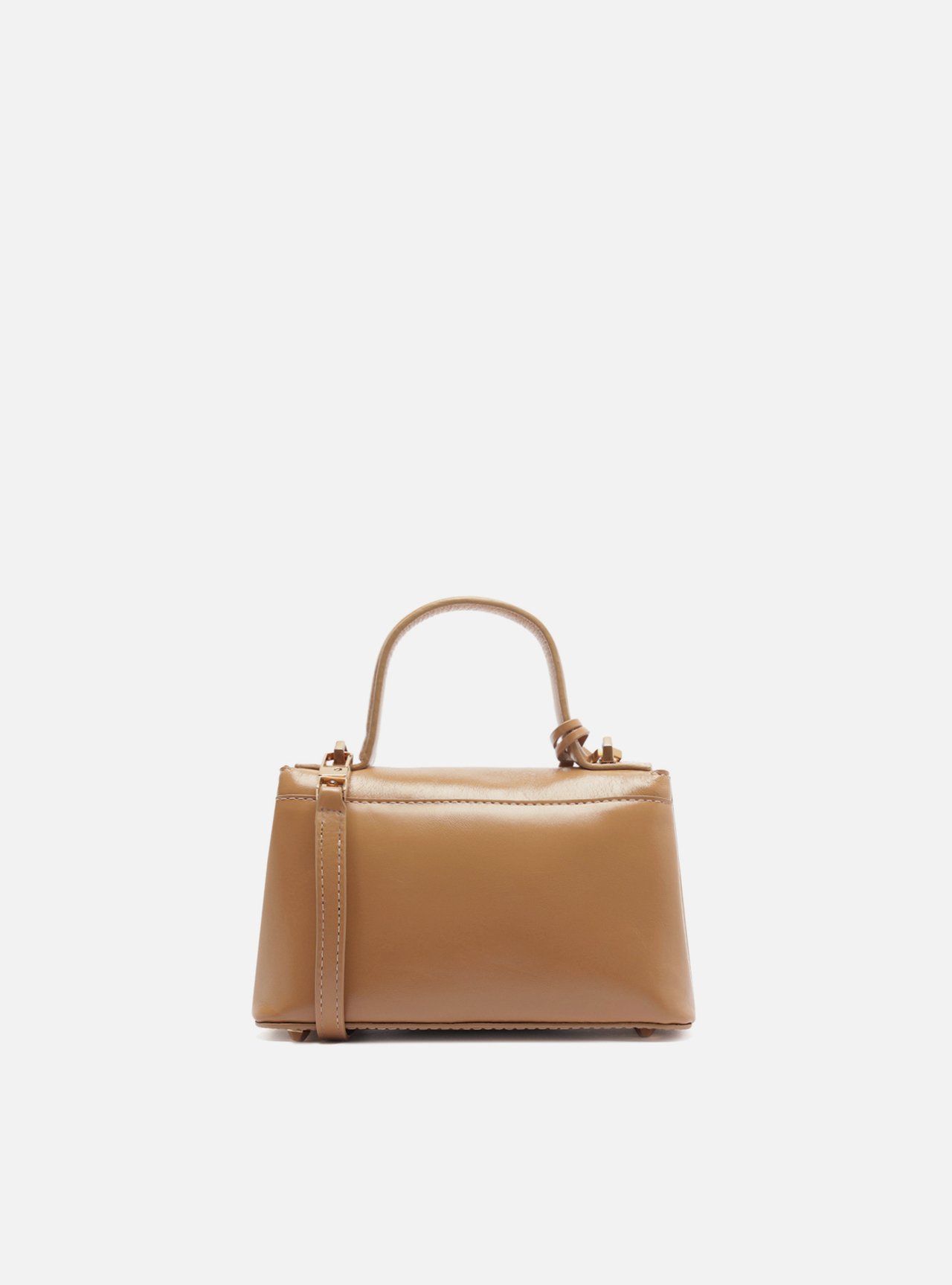 Tiracolo Bege Couro Pequena Bag Charm Victória — foto 3